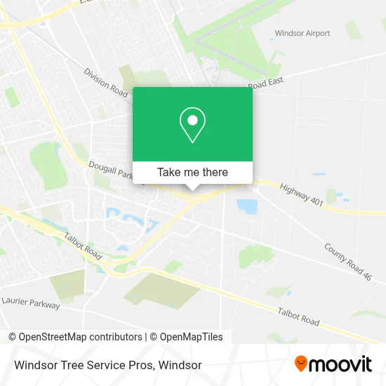 Windsor Tree Service Pros map