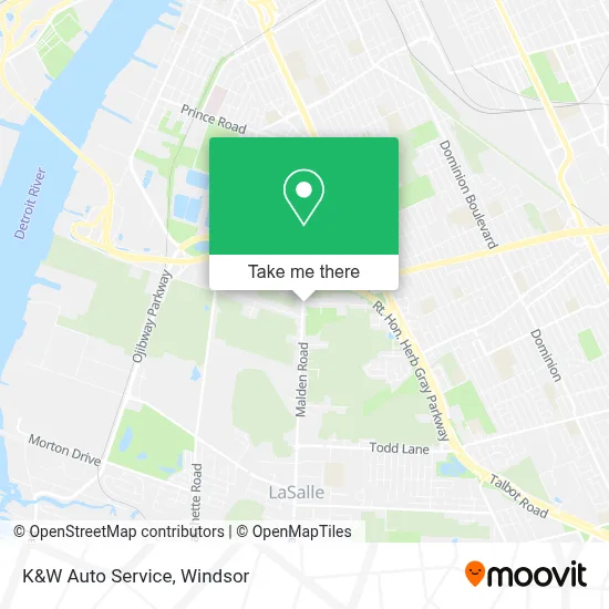K&W Auto Service map