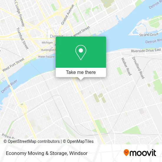 Economy Moving & Storage map