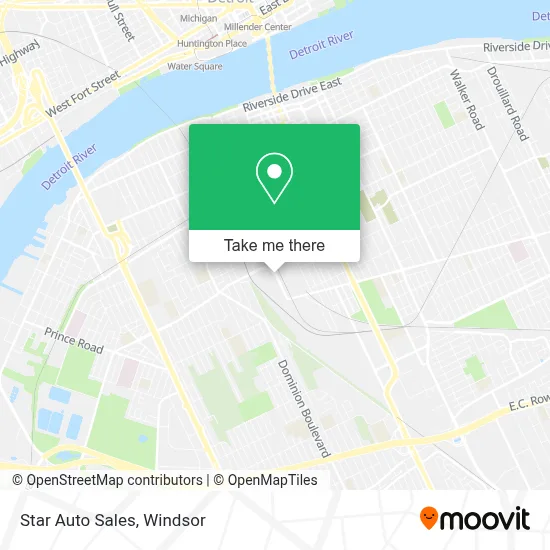 Star Auto Sales map