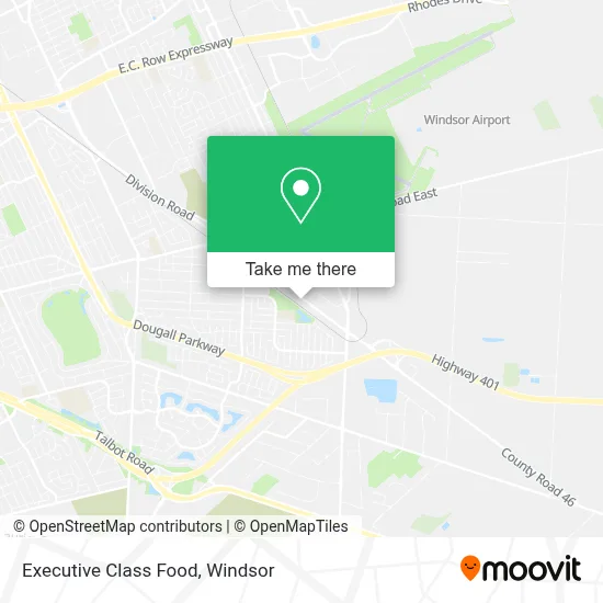 Executive Class Food map