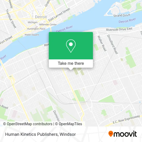 Human Kinetics Publishers map