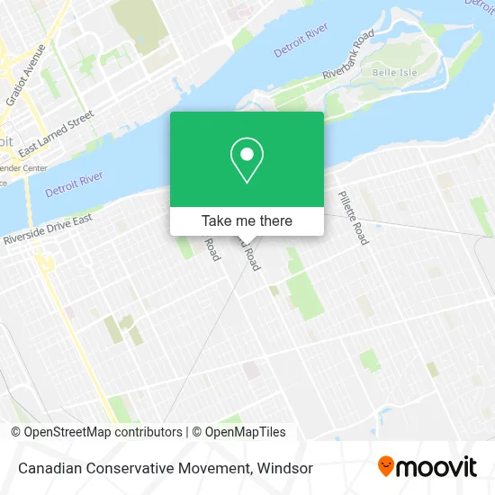 Canadian Conservative Movement map
