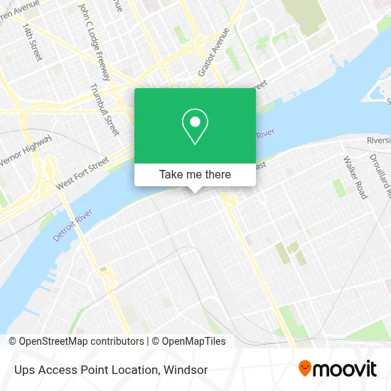 Ups Access Point Location map