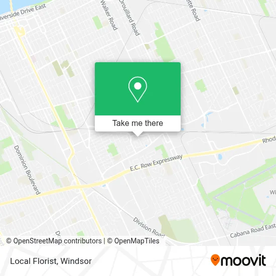 Local Florist map
