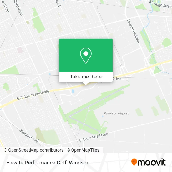 Elevate Performance Golf map