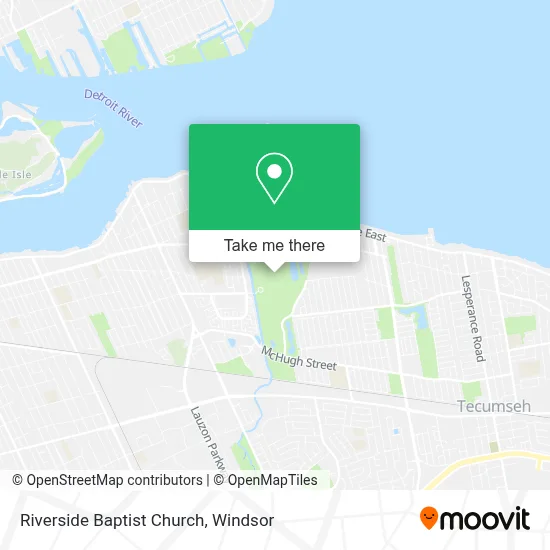 Riverside Baptist Church map