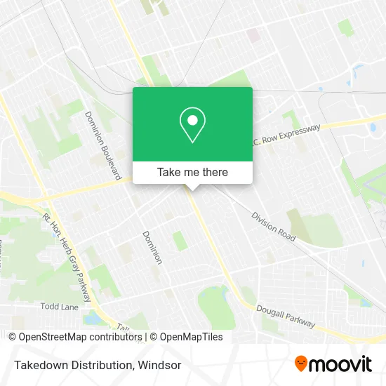 Takedown Distribution map