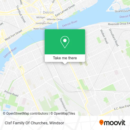 Clsf Family Of Churches map