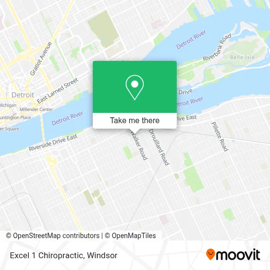 Excel 1 Chiropractic map