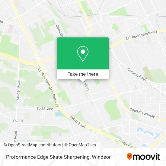 Proformance Edge Skate Sharpening map