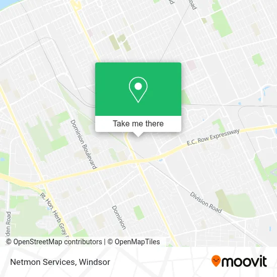 Netmon Services map