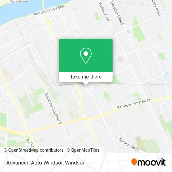 Advanced Auto Windsor map