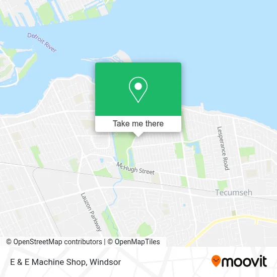 E & E Machine Shop map
