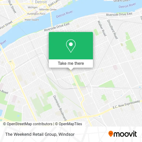 The Weekend Retail Group map