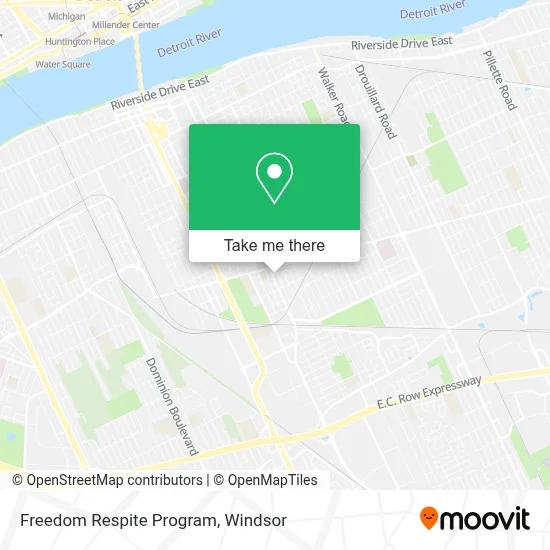 Freedom Respite Program map
