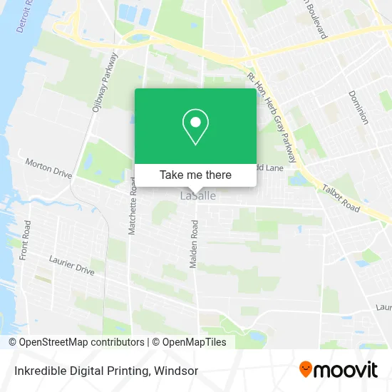 Inkredible Digital Printing map