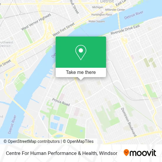 Centre For Human Performance & Health map