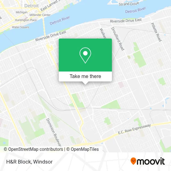 H&R Block map