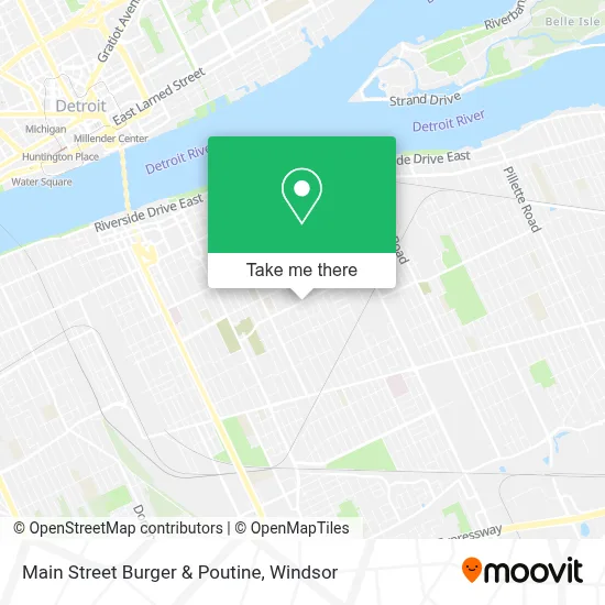 Main Street Burger & Poutine map