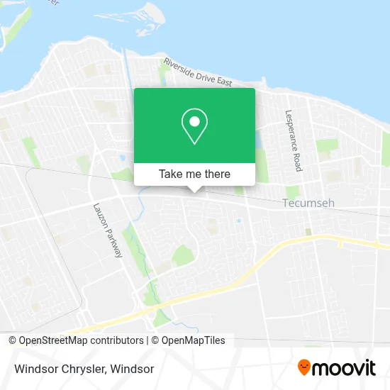 Windsor Chrysler map