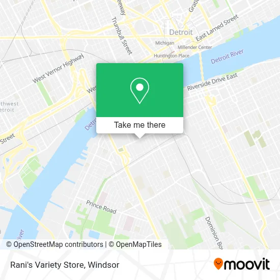 Rani's Variety Store map