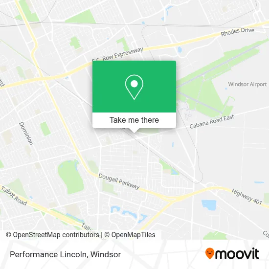 Performance Lincoln map