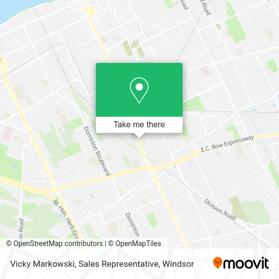 Vicky Markowski, Sales Representative map
