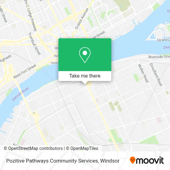 Pozitive Pathways Community Services map