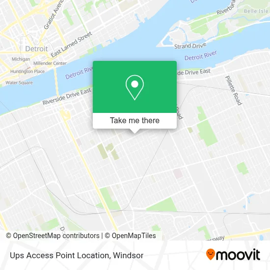 Ups Access Point Location map