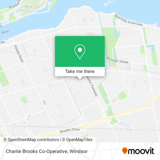 Charlie Brooks Co-Operative map