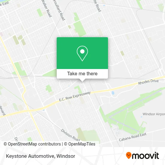 Keystone Automotive map