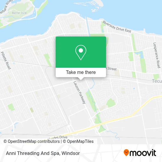 Anni Threading And Spa map