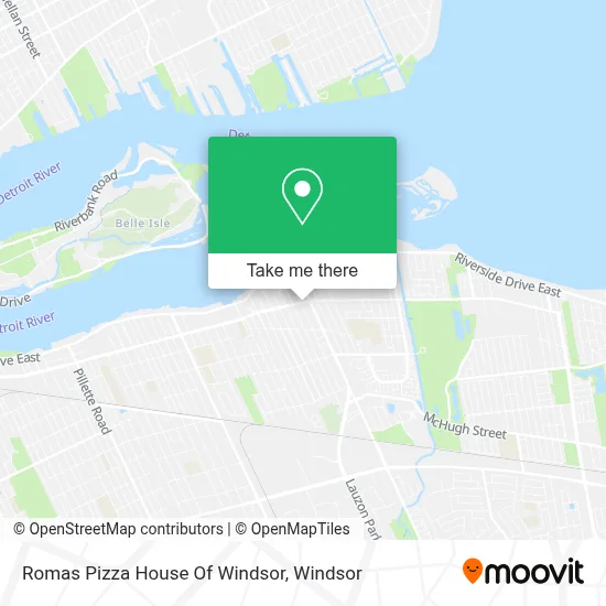 Romas Pizza House Of Windsor map