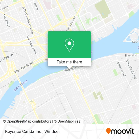 Keyence Canda Inc. map