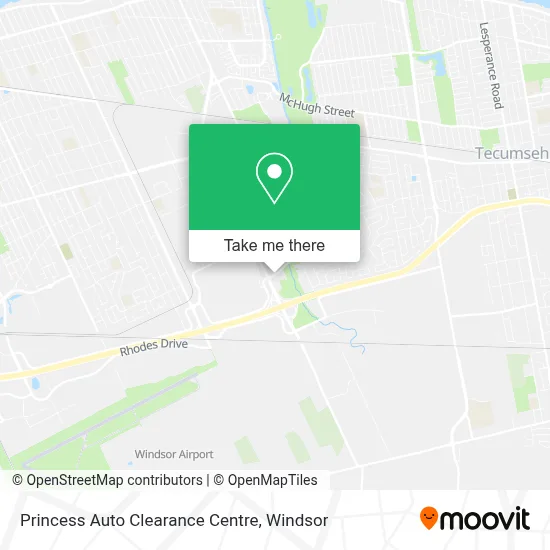 Princess Auto Clearance Centre map