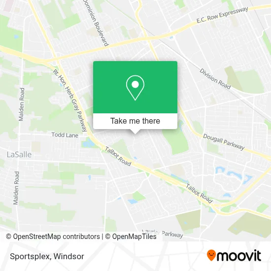 Sportsplex map