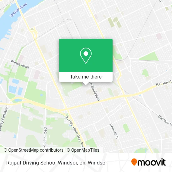 Rajput Driving School Windsor, on map