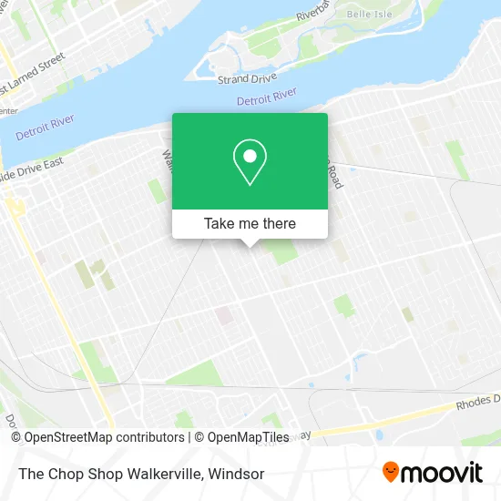 The Chop Shop Walkerville map