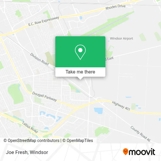 Joe Fresh map