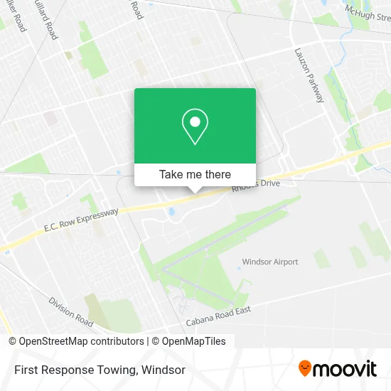 First Response Towing map