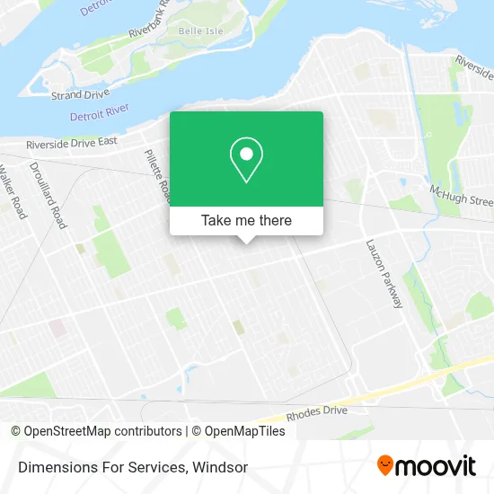 Dimensions For Services map
