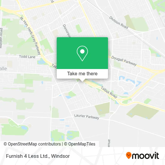 Furnish 4 Less Ltd. map
