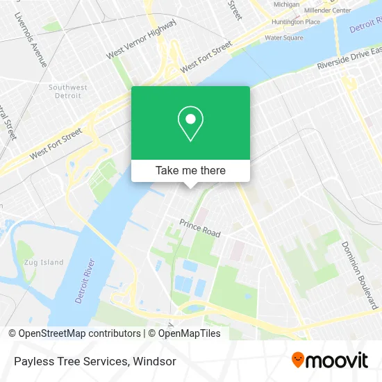 Payless Tree Services map