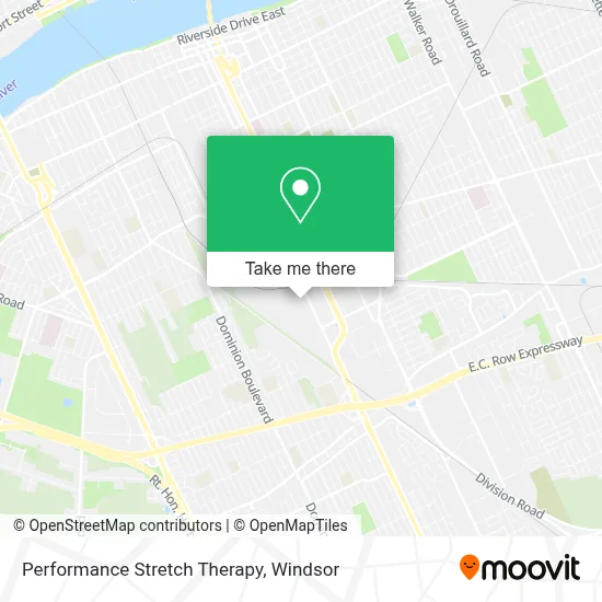 Performance Stretch Therapy map