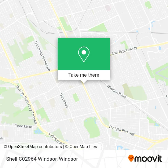 Shell C02964 Windsor map
