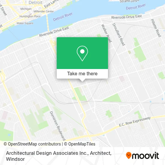 Architectural Design Associates Inc., Architect map