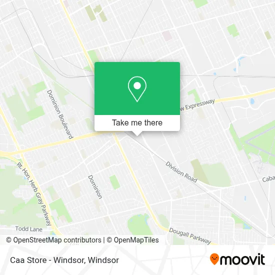 Caa Store - Windsor map
