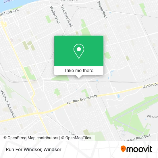 Run For Windsor map