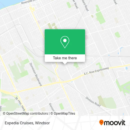 Expedia Cruises map